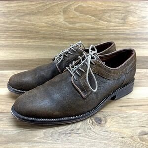 J Shoes Mens Oxfords Size 9 Brown Suede Rough Out Dress Shoes